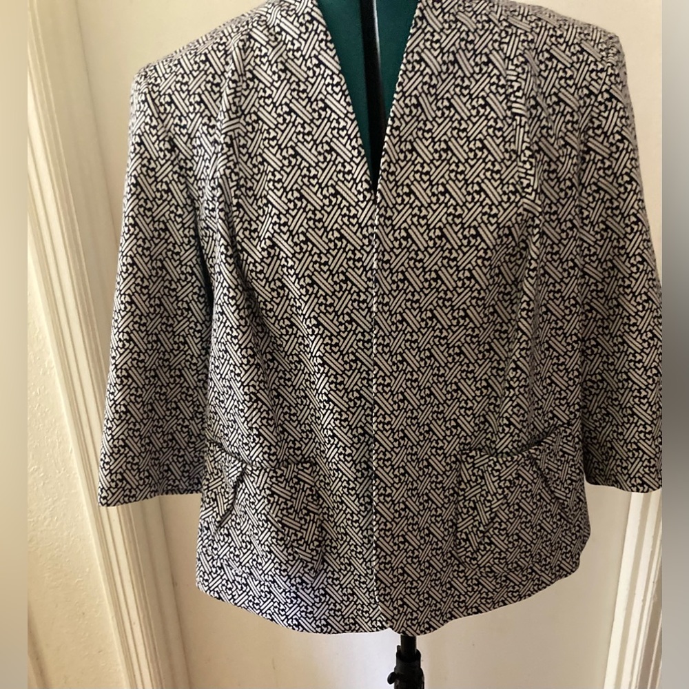 Talbots - Navy & White Jacket